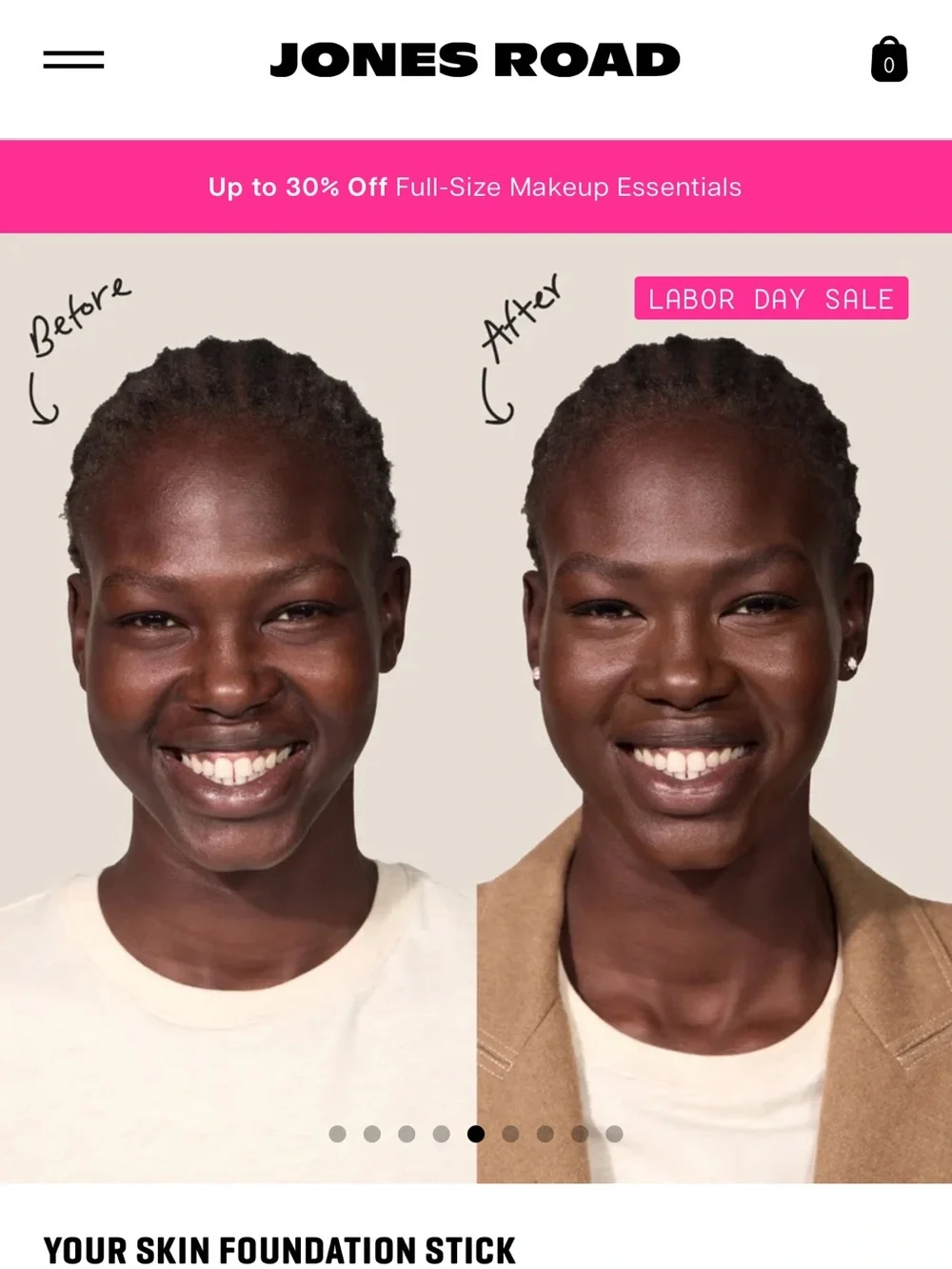 Jones Road Your Skin Foundation Stick expresso